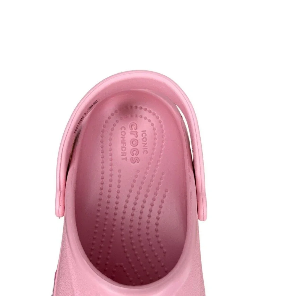 Crocs Bayaband Youth‎ Big Girls Slip-on Clogs Size 3 (J3) Light Pink Sandals